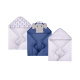Knit Terry Hooded Towel 3pc Boy 57991
