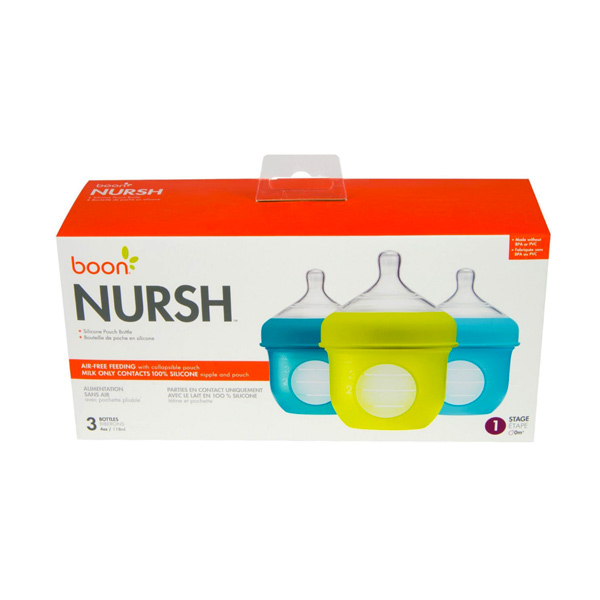 Boon NURSH Silicone Baby Bottles B11228